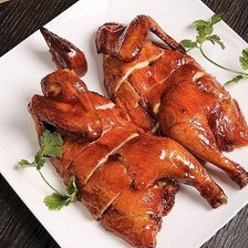 Whole roast chickens
