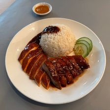 Two roasts with rice