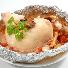 Black herbal chicken soup