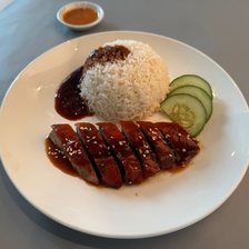 Roast duck with rice