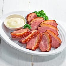 Sliced smoked duck